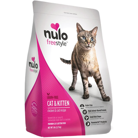 Nulo Freestyle Hairball Management Turkey & Cod Adult Dry Cat Food 12lb