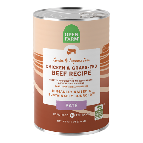 Open Farm Wet Can Dog Food Chicken & Beef GF 12.5oz