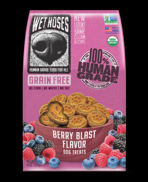 Wet Noses Human Grade Berry Blast Grain Free Treats 14oz