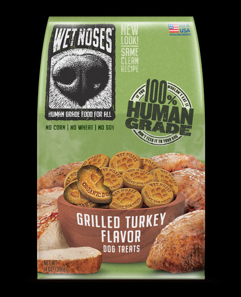 Wet Noses Human Grade Meaty Grilled Turkey Treats 14oz