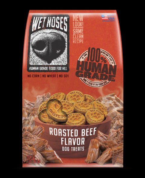 Wet Noses Human Grade Meaty Roasted Beef Treats 14oz