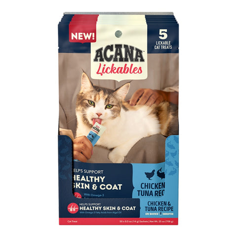 Acana Cat Lickables Chicken & Tuna 5 Pack 2.5oz