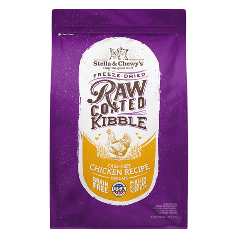 Stella & Chewy's Raw Coated Cage-Free Chicken Dry Cat Food 5lb