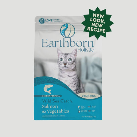 Earthborn Holistic Wild Sea Catch Salmon & Vegetables Grain-Free Dry Cat Food 4lb