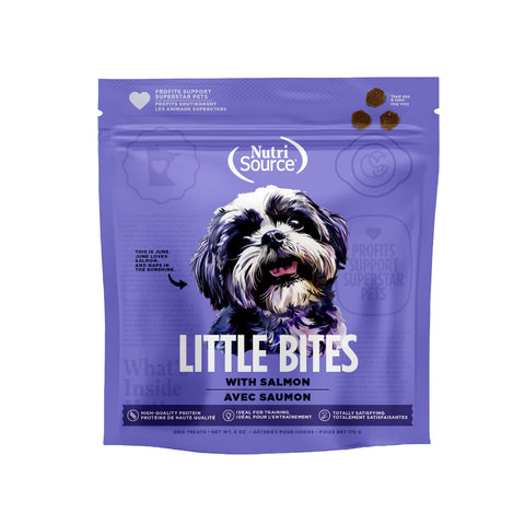 NutriSource Little Bites Salmon Dog Treats 6oz