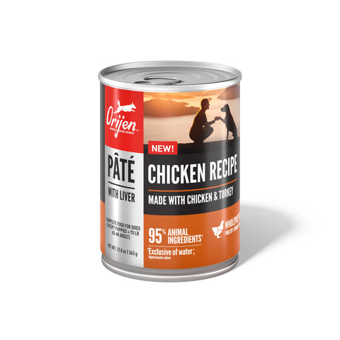 Orijen Chicken Recipe Pate Canned Dog Food 12.8oz