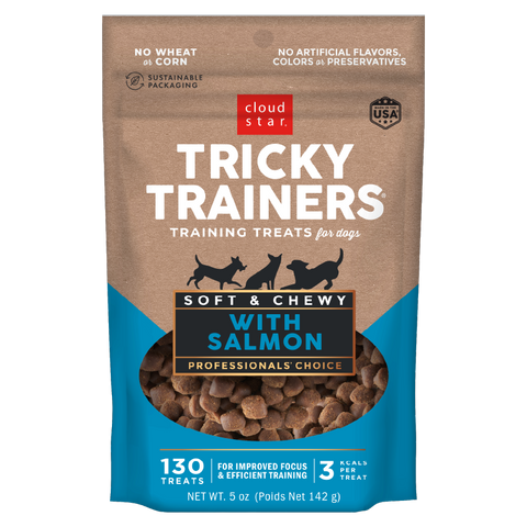 Cloud Star Tricky Trainers Soft & Chewy Salmon Dog Treats 5oz