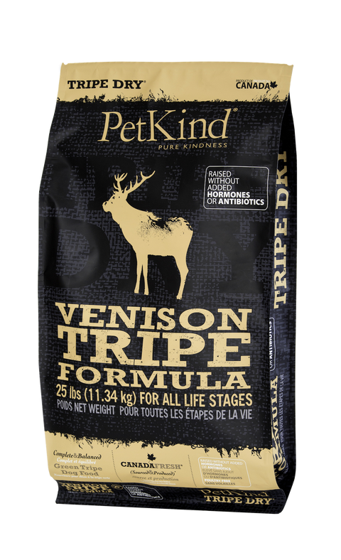 PetKind Tripe Dry Premium Venison 25lb Brookside Barkery Bath