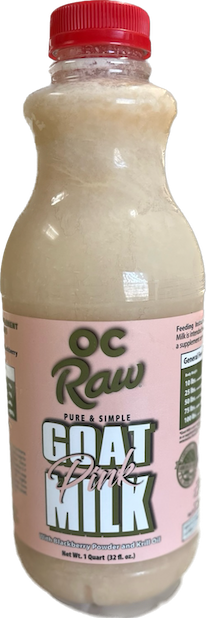 OC Raw Frozen Goat Milk Krill Oil & Blackberry 32oz - Pink