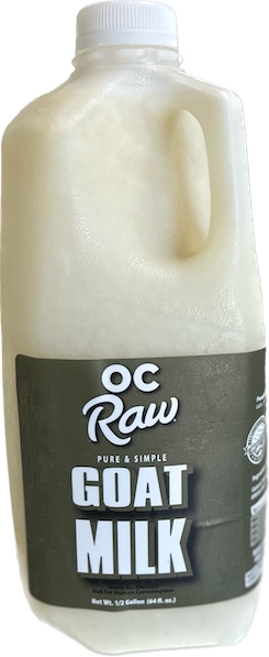 OC Raw Frozen Goat Milk for Dogs & Cats 64oz