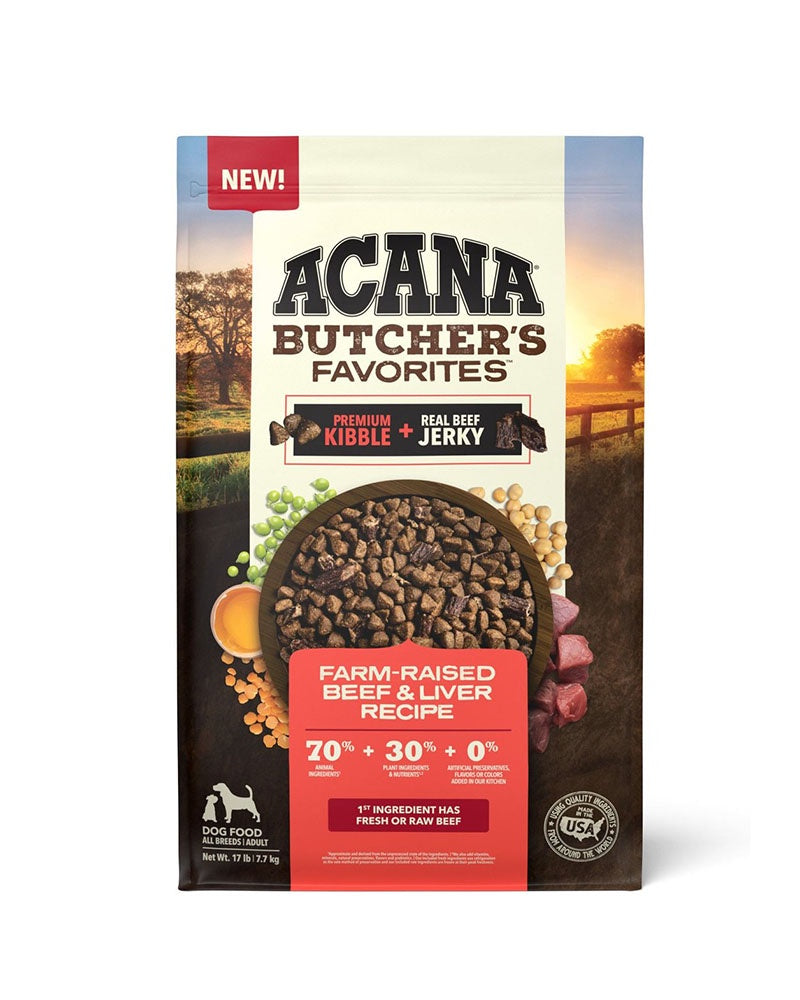 Acana Butcher s Favorites Farm Raised Beef Liver Dry Dog Food